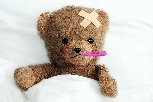 teddybear-sick